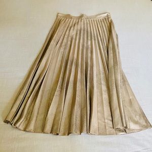 Zara Metallic Midi Skirt